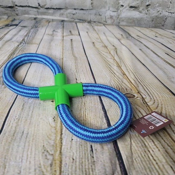 Large Dog Infinity Rope Blue Green JMK 07000 - Picture 1 of 5